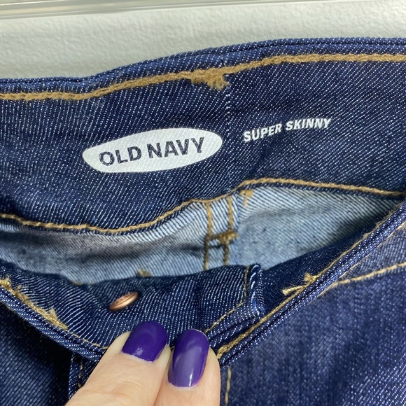 Old Navy Super Skinny jeans Size 20 Plus NWT dark wash New - Picture 4 of 10